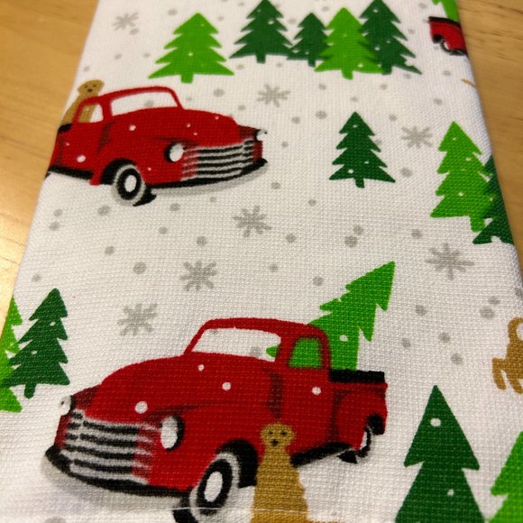 Peppermint Square kitchen towels set of 2 - Picture 2 of 3